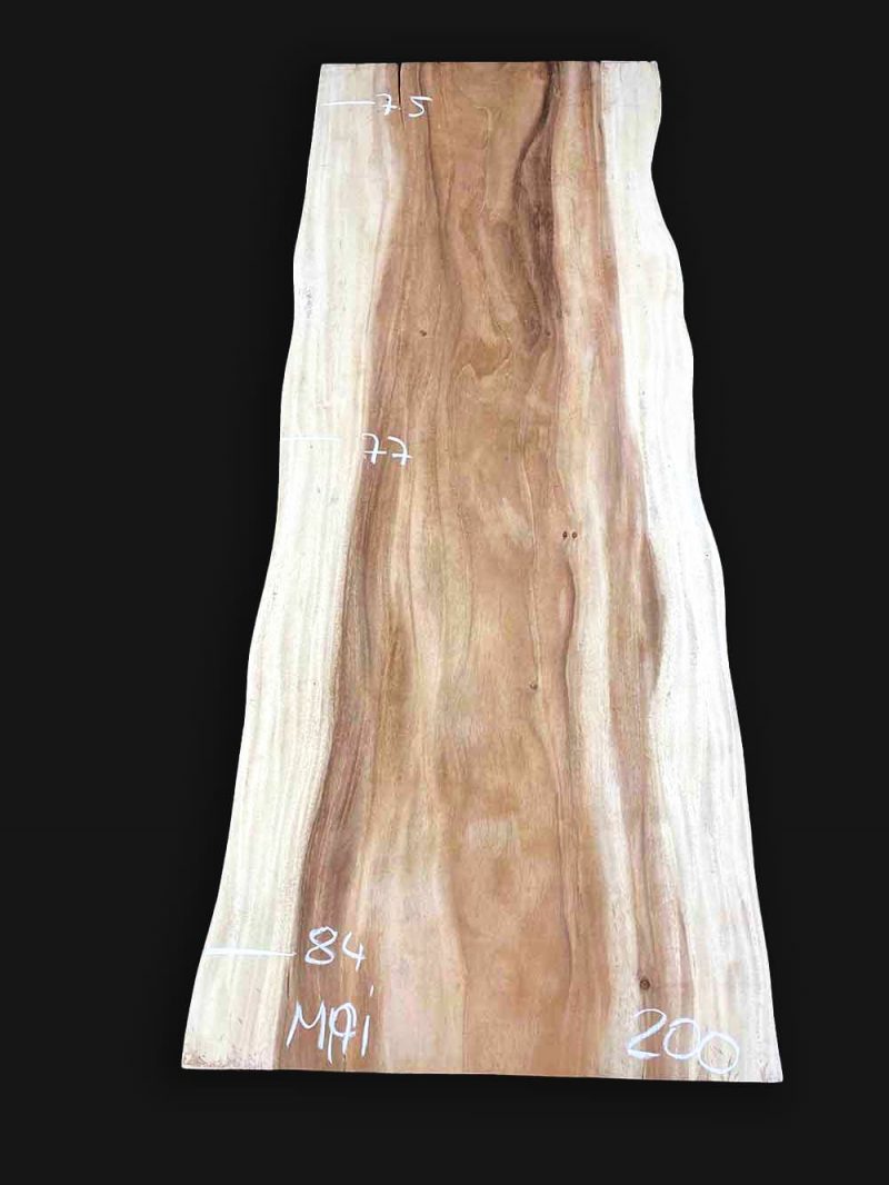 Echtholz Massivholz Tischplatte Akazie Suar 200cm Mai
