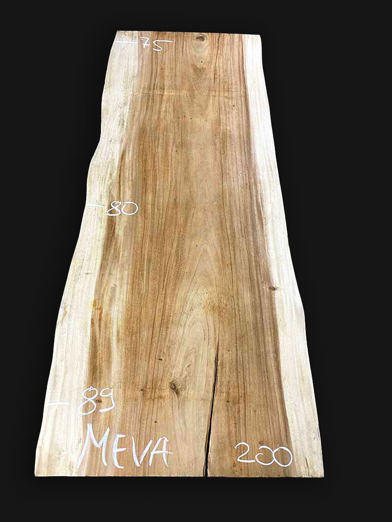 Echtholz Massivholz Tischplatte Akazie Suar 200cm Meva
