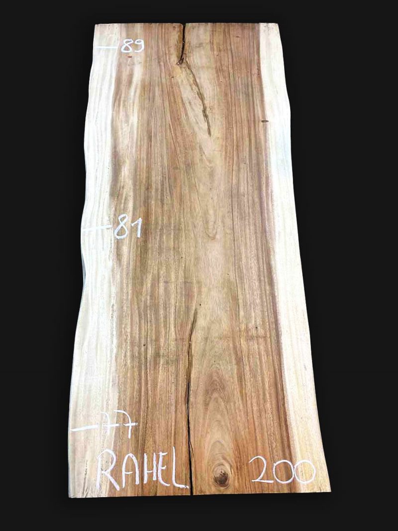 Echtholz Massivholz Tischplatte Akazie Suar 200cm Rahel