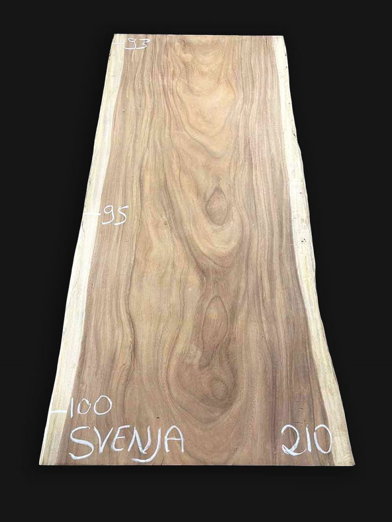 Echtholz Massivholz Tischplatte Akazie Suar 210cm Svenja