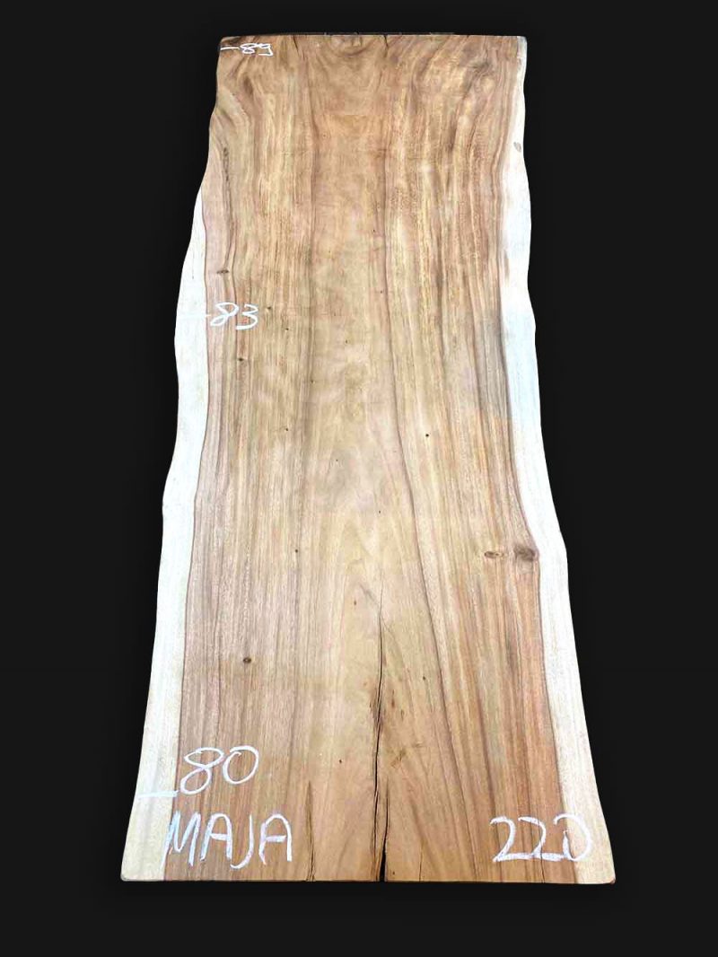 Echtholz Massivholz Tischplatte Akazie Suar 220cm Maja