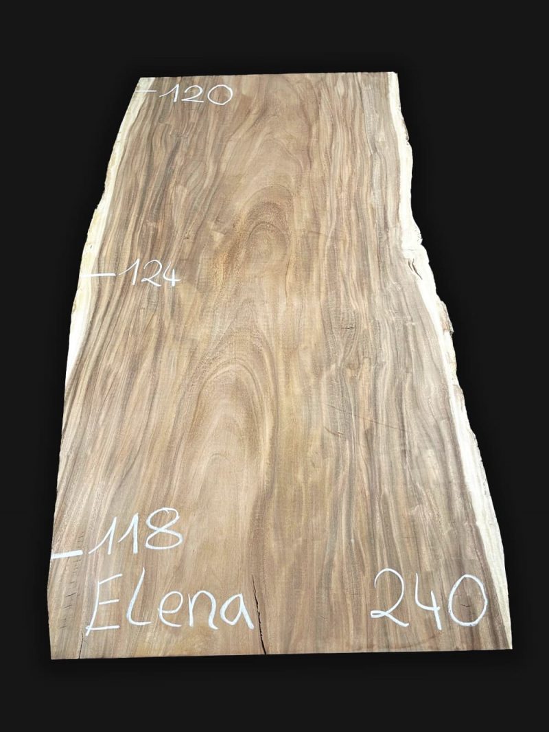 Echtholz Massivholz Tischplatte Akazie Suar 240cm Elena