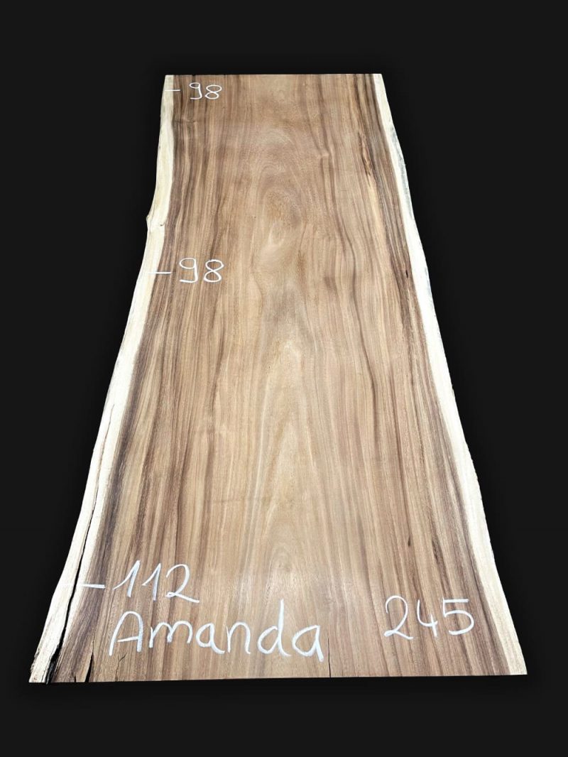 Echtholz Massivholz Tischplatte Akazie Suar 245cm Amanda