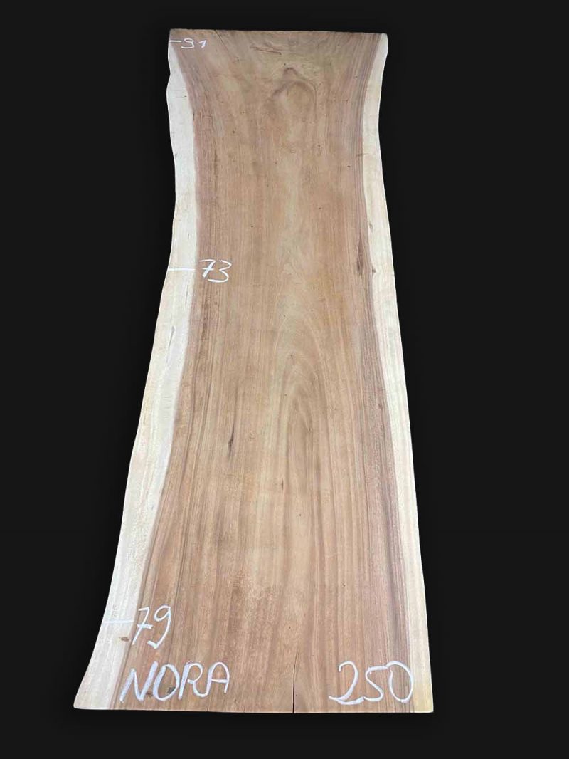 Echtholz Massivholz Tischplatte Akazie Suar 250cm Nora