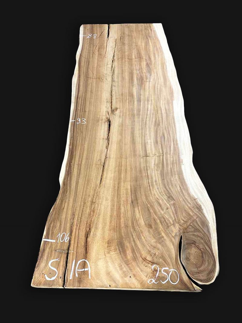 Echtholz Massivholz Tischplatte Akazie Suar 250cm Sia