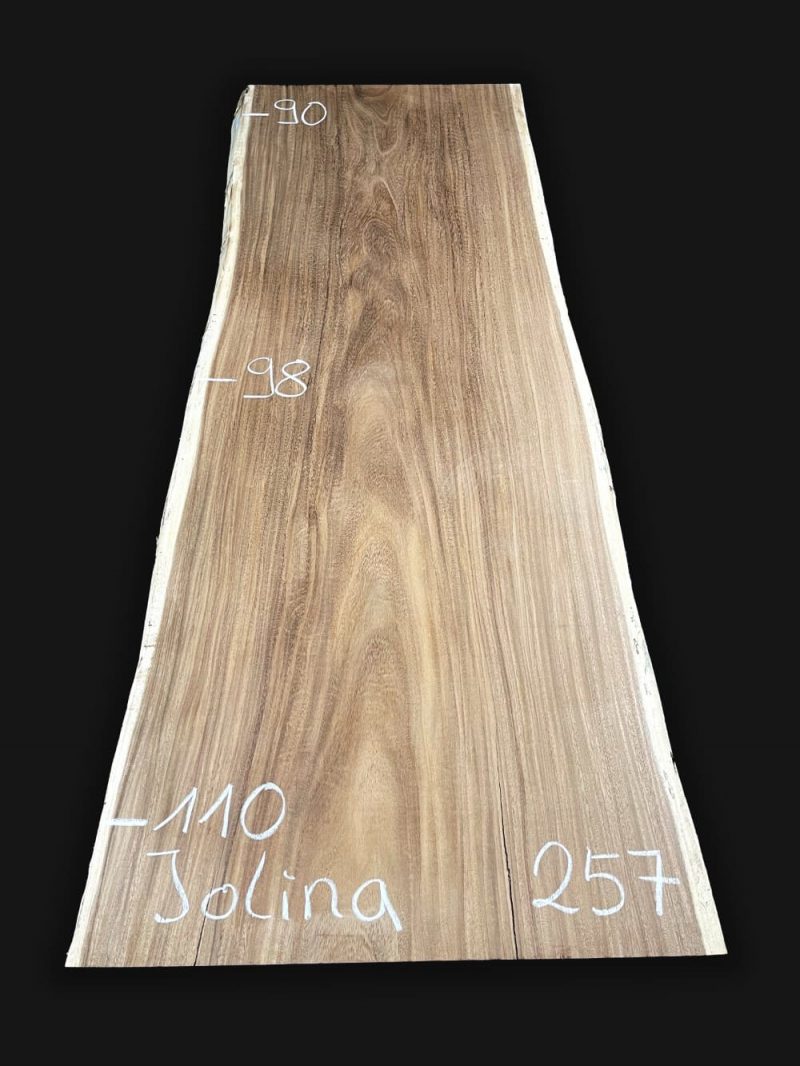 Echtholz Massivholz Tischplatte Akazie Suar 257cm Jolina