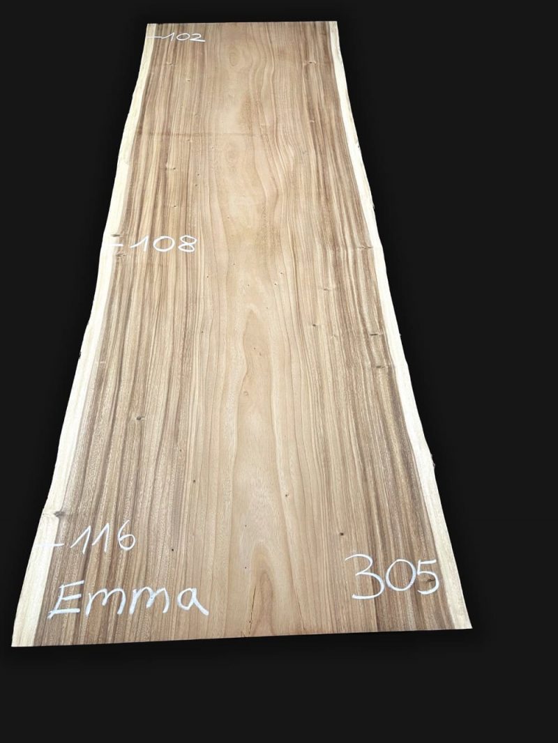Echtholz Massivholz Tischplatte Akazie Suar 305cm Emma