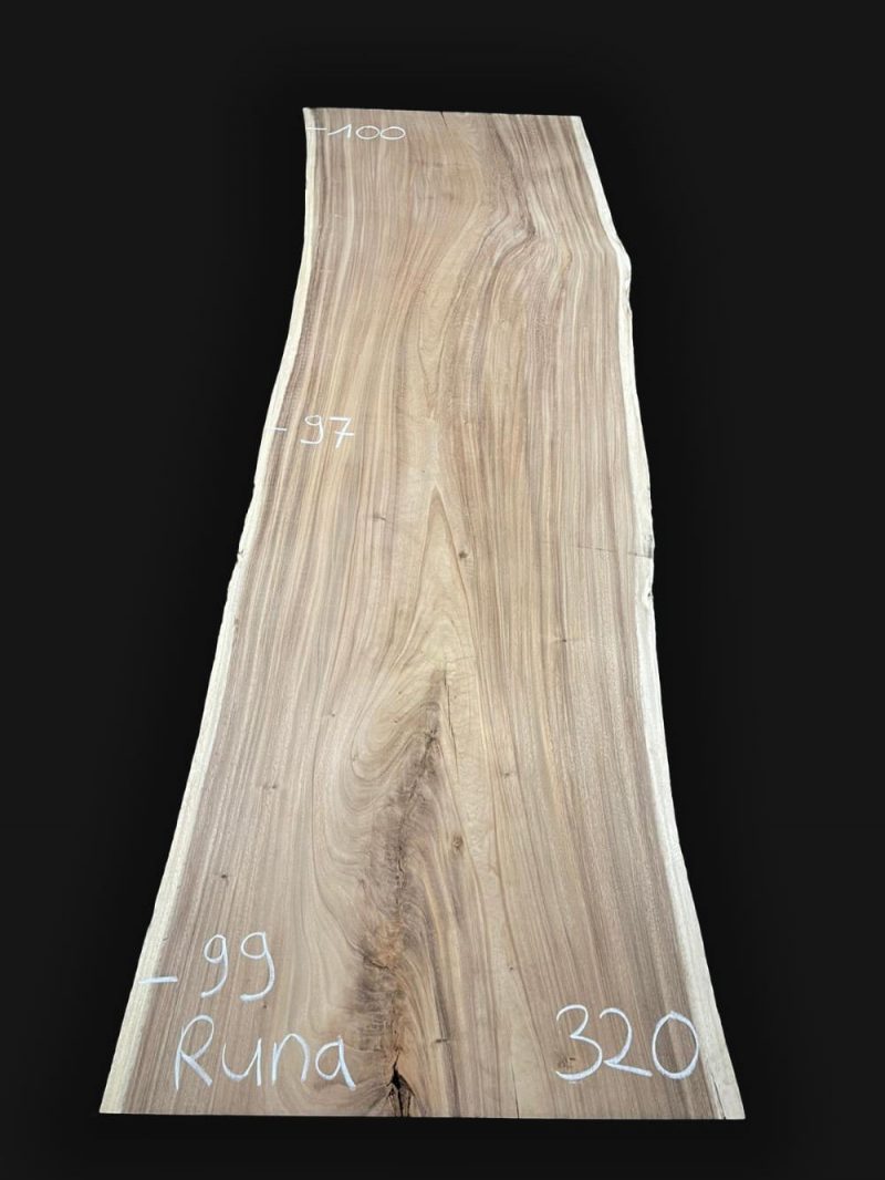 Echtholz Massivholz Tischplatte Akazie Suar 320cm Runa