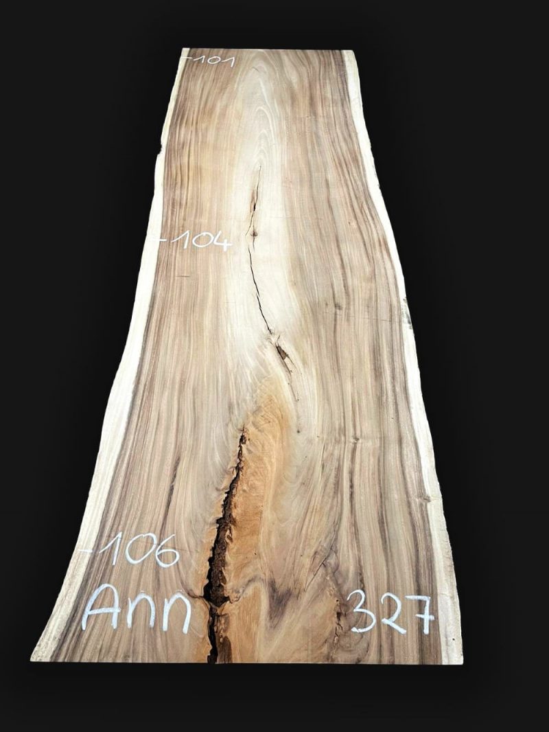 Echtholz Massivholz Tischplatte Akazie Suar 327cm Ann