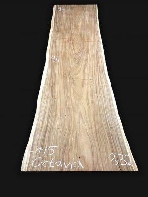 Echtholz Massivholz Tischplatte Akazie Suar 332cm Octavia
