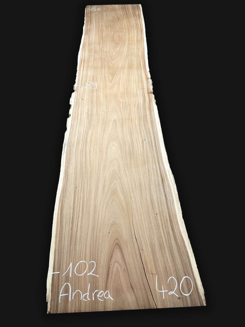 Echtholz Massivholz Tischplatte Akazie Suar 420cm Andrea