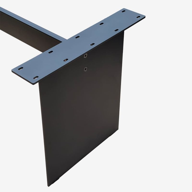 Tischbeine Tischgestell Stahlwangen Verbunden Pulverbeschichteter Stahl Esstisch Schreibtisch Konferenztisch Gestellsicht